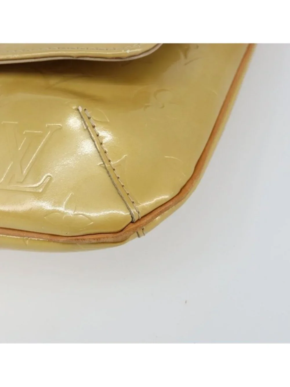 Authentic LOUIS VUITTON Monogram Vernis Thompson Street Bag Beige M91301 LV